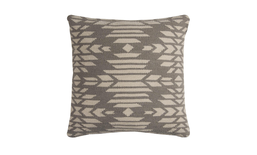 Boho Grey Ivory Pillow
